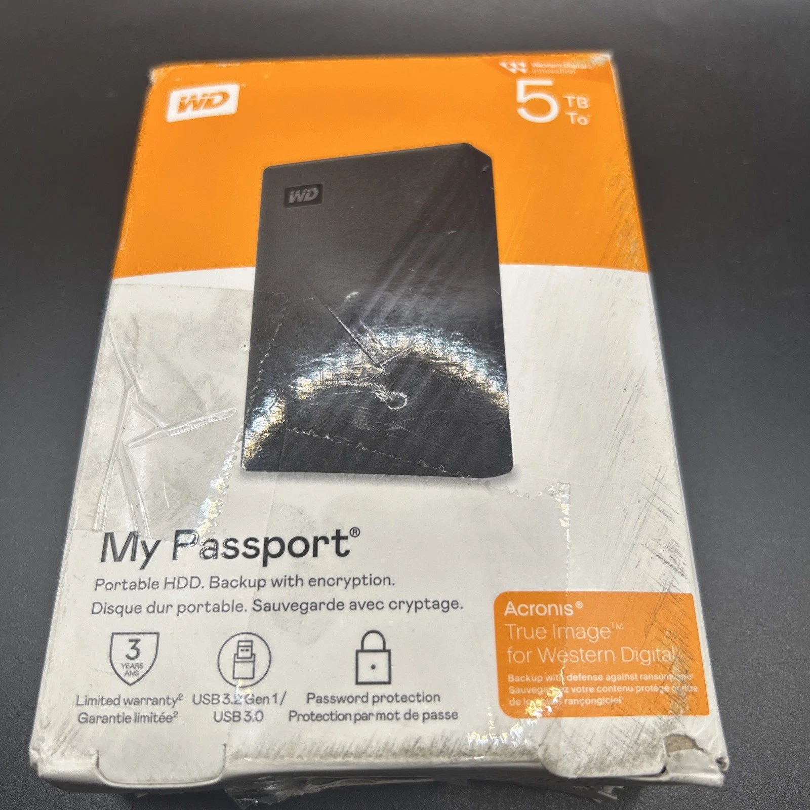 Western Digital My Passport 5TB Portable External Hard Drive - Black